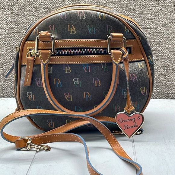 Dooney Bag Circle Moon Small Top Handle Satchel Crossbody Vintage Y2K - Picture 5 of 17